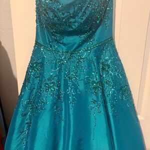 Sherri Hill Turquoise Gown